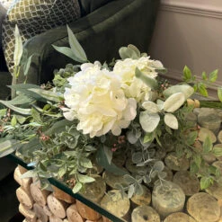 Artificial Hydrangea And Eucalyptus Bouquet