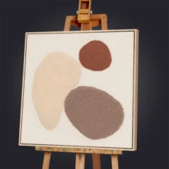 Mixed Spots Textured 60cm Cream Canvas