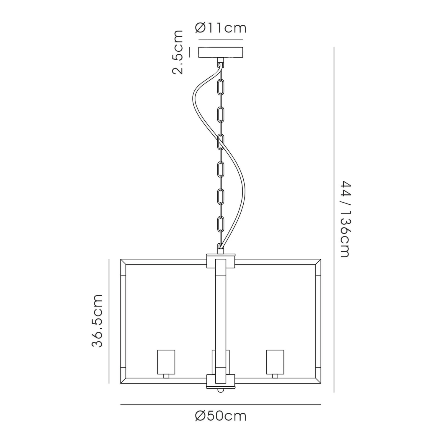 Bruno Graphite 5 Light Pendant 4 Bruno Graphite 5 Light Pendant - Image 4