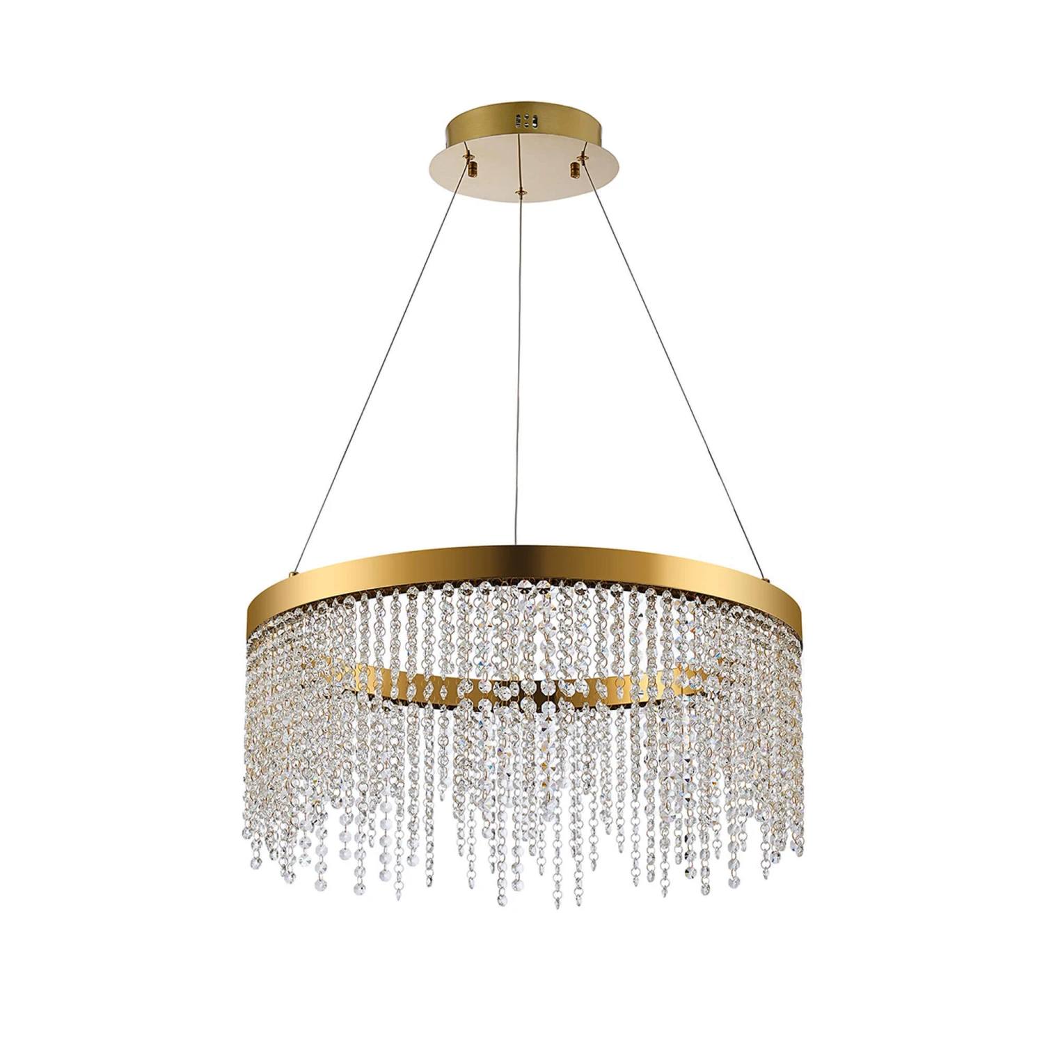 Rowen French Gold Crystal Pendant Light 2 Rowen French Gold Crystal Pendant Light - Image 2