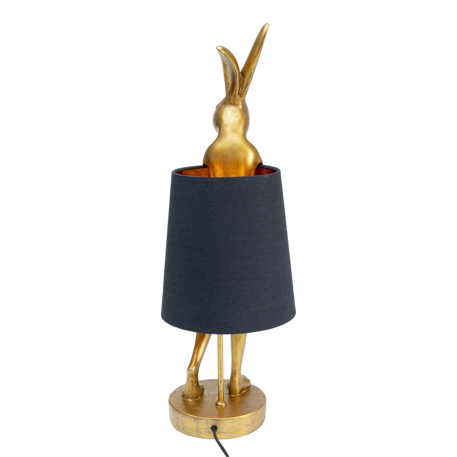 Gold Modest Rabbit 68cm Table Lamp With Black Shade 5 Gold Modest Rabbit 68cm Table Lamp With Black Shade - Image 5