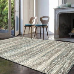 Mehari Blue & Grey 240cm X 300cm Rug
