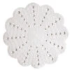 Showerdrape Petal White Shower Mat