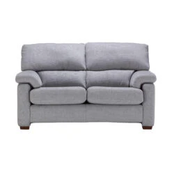 Houston Grey Fabric 2 Seater Sofa