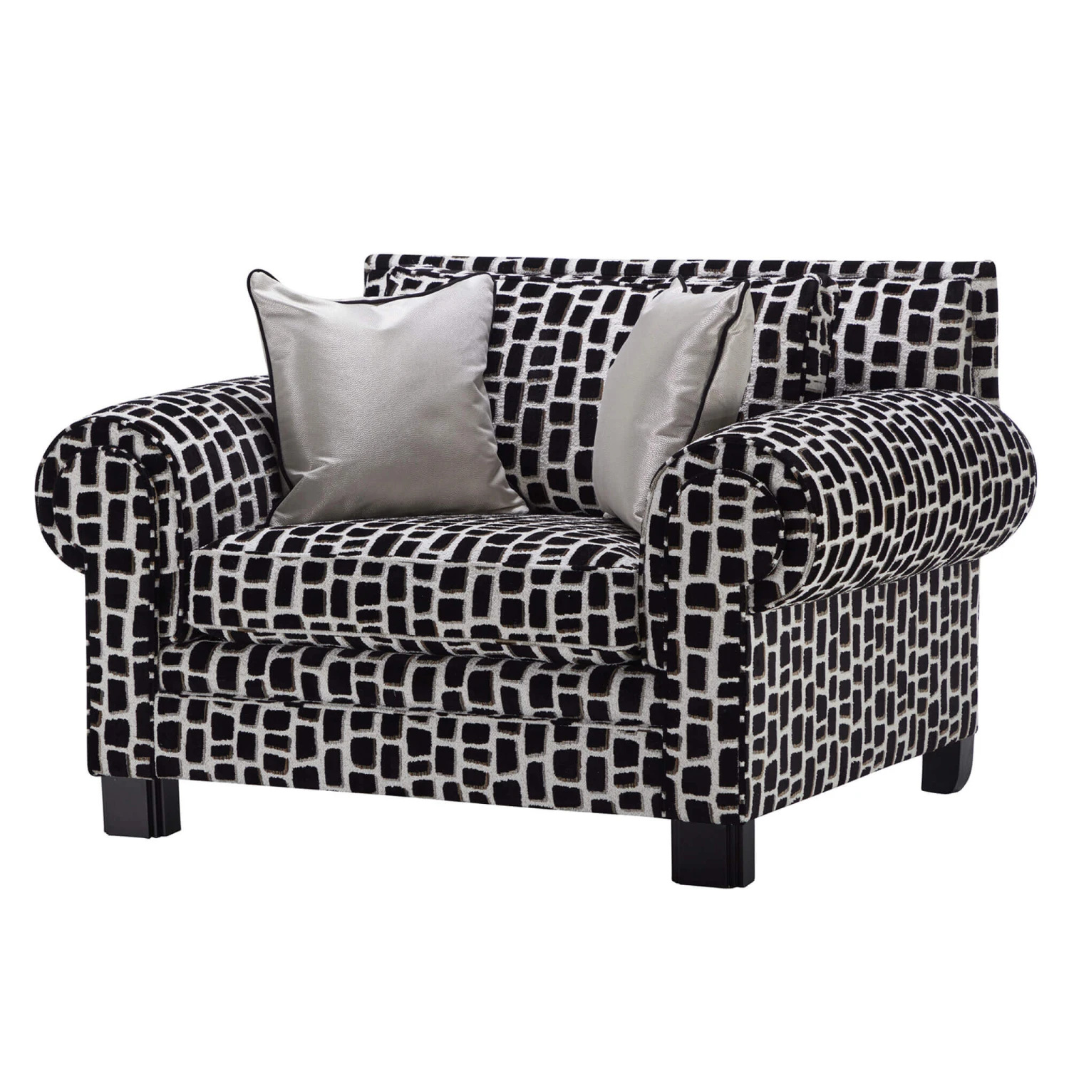 Duresta Coco Maya Ebony Fabric Reading Chair 2 Duresta Coco Maya Ebony Fabric Reading Chair - Image 2