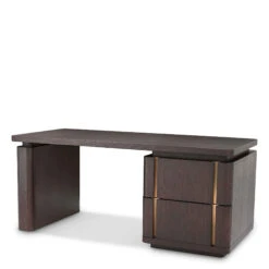 Eichholtz Modesto Mocha Oak Veneer Desk