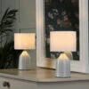 Laura Ashley Penny Cream Twin Table Lamps