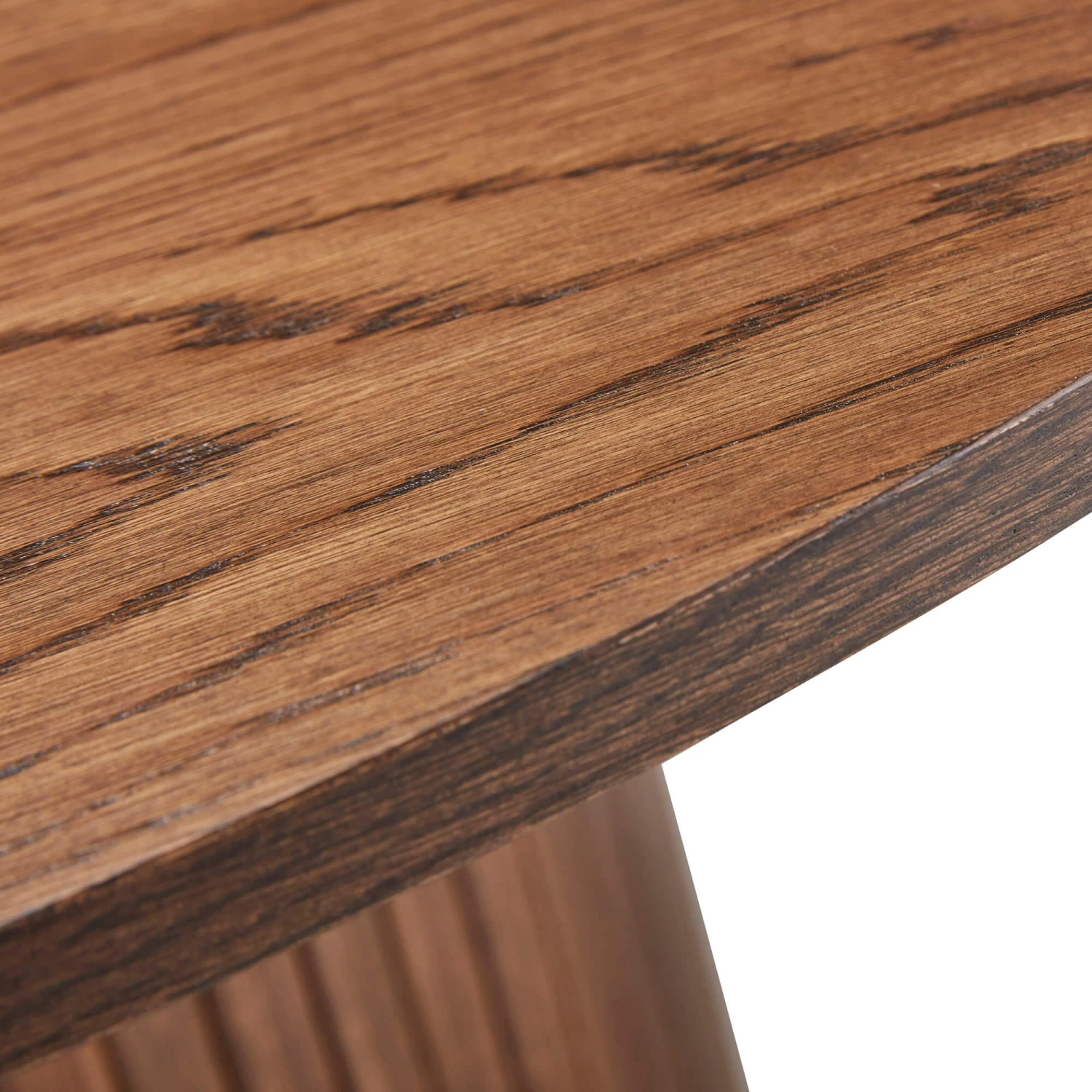 Annika Smoked Oak Slatted 120cm Round Dining Table With 4 Cabley Tumeric Dining Chairs 4 Annika Smoked Oak Slatted 120cm Round Dining Table With 4 Cabley Tumeric Dining Chairs - Image 4