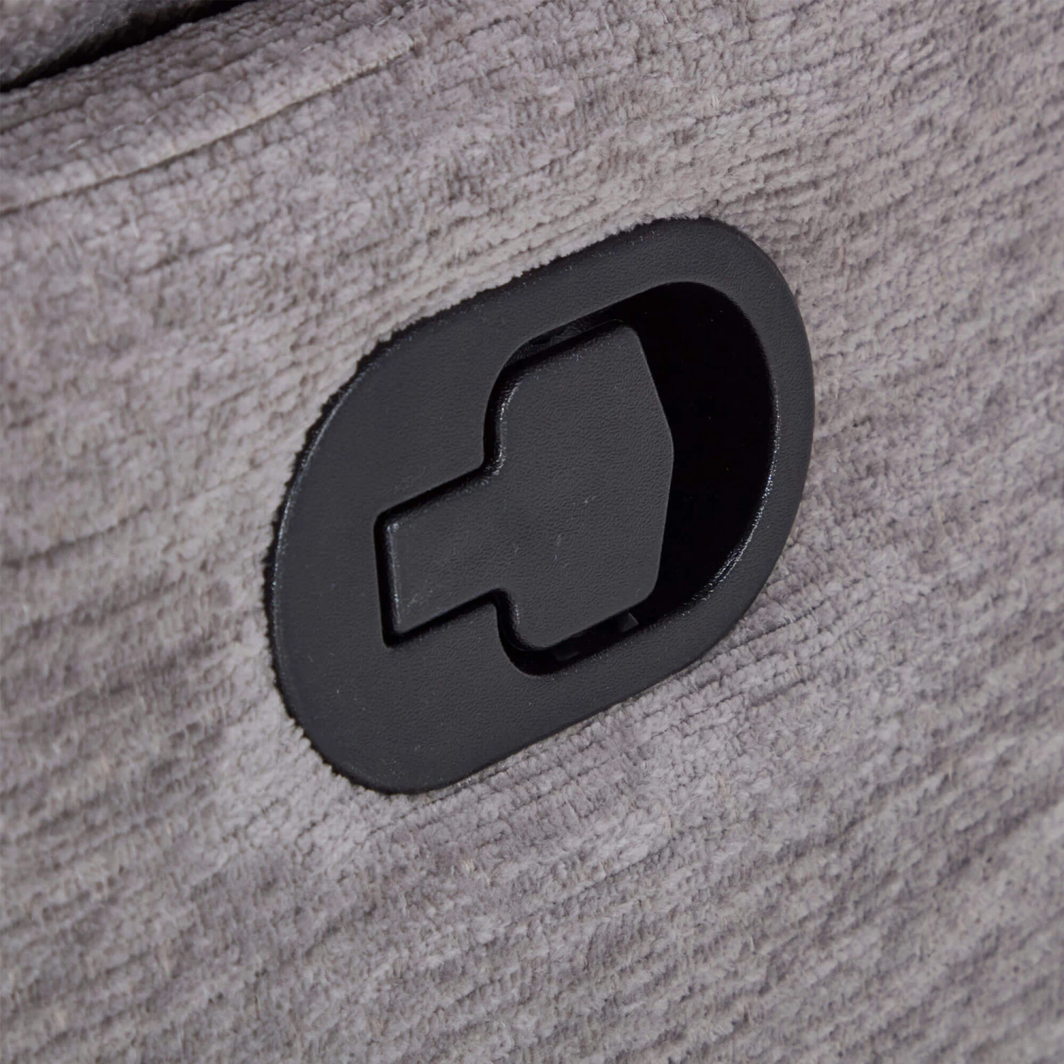 Dante Grey Fabric Glider Recliner Armchair 6 Dante Grey Fabric Glider Recliner Armchair - Image 6