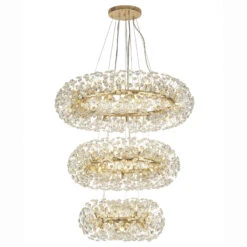 Avezza 3 Tiered French Gold Pendant Light