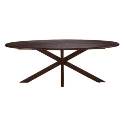 Hogarth Brown Oval Ash Wood Dining Table -Housingunits 709f67e5cd54b199930df619c580a45e