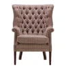 Tetrad Mackenzie Brown Herringbone Fabric Armchair