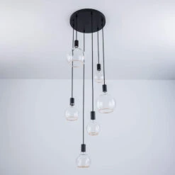 Aura Black 6 Light Ceiling Plate 7 Aura Black 6 Light Ceiling Plate -Housingunits 7135ec95219d080001decd24cd4b46da