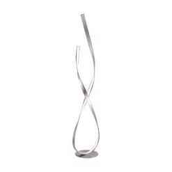 Linda Nickel Twist LED Floor Lamp -Housingunits 732ee7299d89ad4857eb3fd322763445