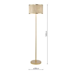Fenella Gold & Seagrass 3 Light Floor Lamp -Housingunits 73af7ee0a55a0ca95b37fbcb9d15ecc0