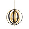 Eichholtz Riley Gunmetal & Polished Brass 4 Light Pendant