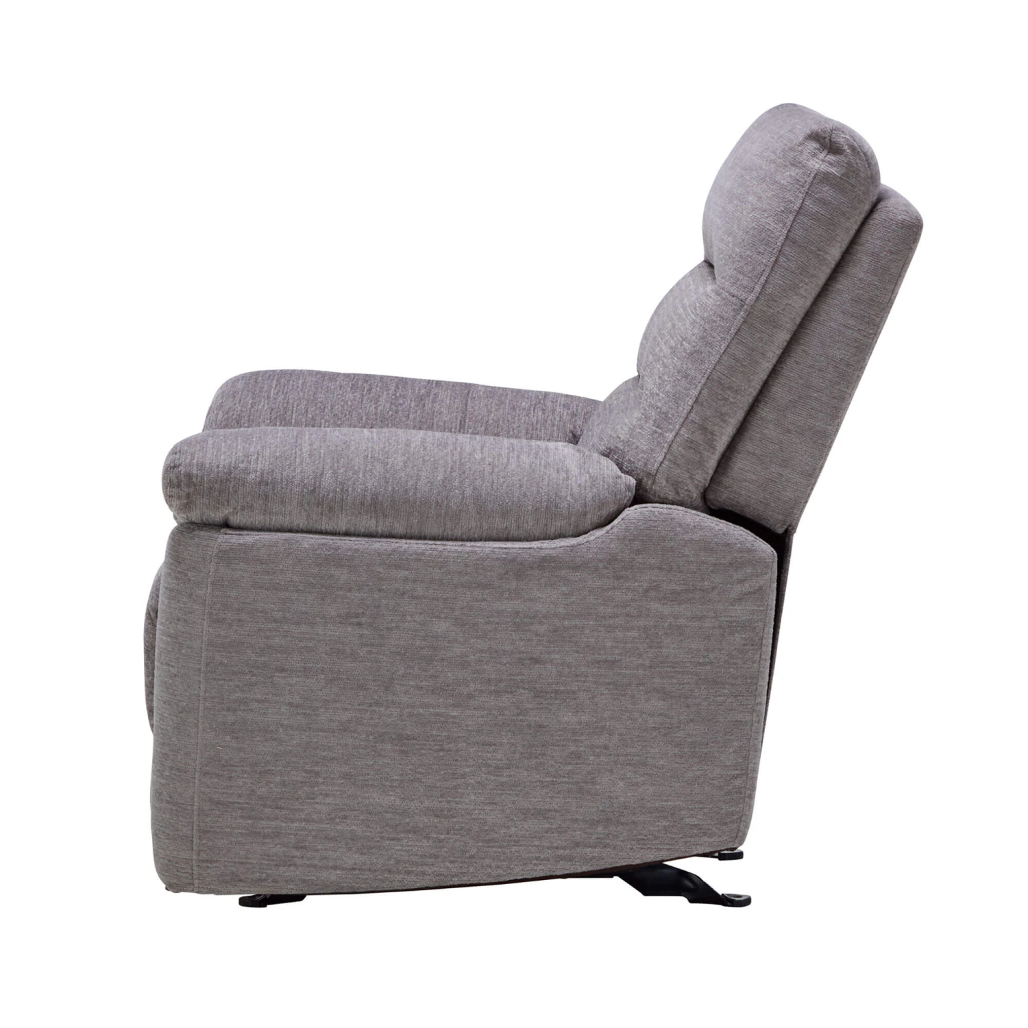 Dante Grey Fabric Glider Recliner Armchair 4 Dante Grey Fabric Glider Recliner Armchair - Image 4