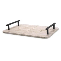 Eichholtz Ugo Travertine Bronze Highlight Finish Tray -Housingunits 74401116dd575e860b48ce6dbf4feeed