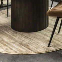 Galleria Beige 200x200cm Circular Rug