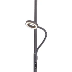 Vague Dark Grey Uplighter & Reading Light Floor Lamp -Housingunits 75218038ad0a1e1589d602d4499f9236