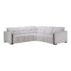 Lyra Cream Fabric 2 Power Recliner Corner Sofa