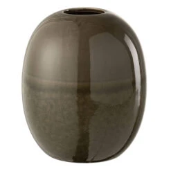 Marie Small Ceramic Green Vase