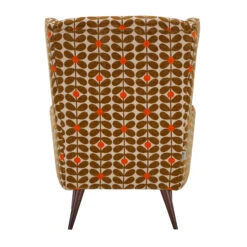 Orla Kiely Alma Sixties Stem Fawn Patterned Fabric Accent Armchair -Housingunits 793bce9e594e1e90db2d257b49eb3f01 1