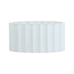 Sculpted Linen Cream Oval Straight Slim 38cm Shade