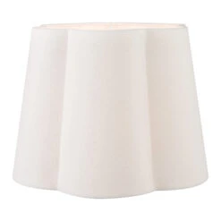 Posy White 35cm Tapered Scalloped Lamp Shade