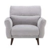 Corniche Grey Fabric Armchair