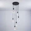 Aura Black 6 Light Pendant Light Collection