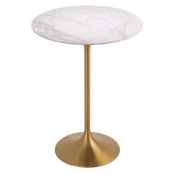 Eichholtz Tazio White Marble Top Effect Bar Table -Housingunits 7c2aaafedb4d893636cbc72d345f88e1