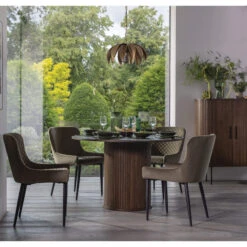 Annika Smoked Oak Slatted Sliding 2 Door Cabinet -Housingunits 7d3a5762b261fc2e17ddd5fee4e7dad2