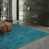 Arris Teal 170cm X 240cm Rug