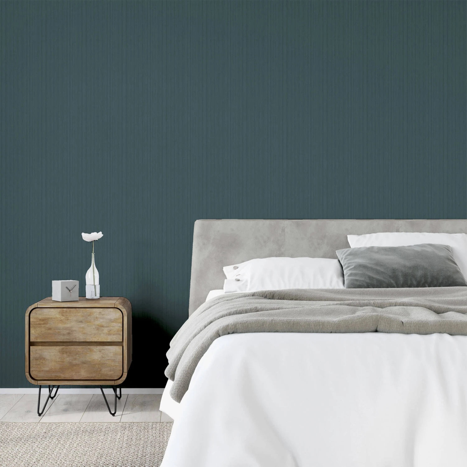 Silk Cascade Navy Wallpaper 6 Silk Cascade Navy Wallpaper - Image 6