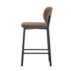 Sofia Brown Boucle Counter Bar Stool -Housingunits 7ebd66e0aeaf28e77014190cd5415a9b