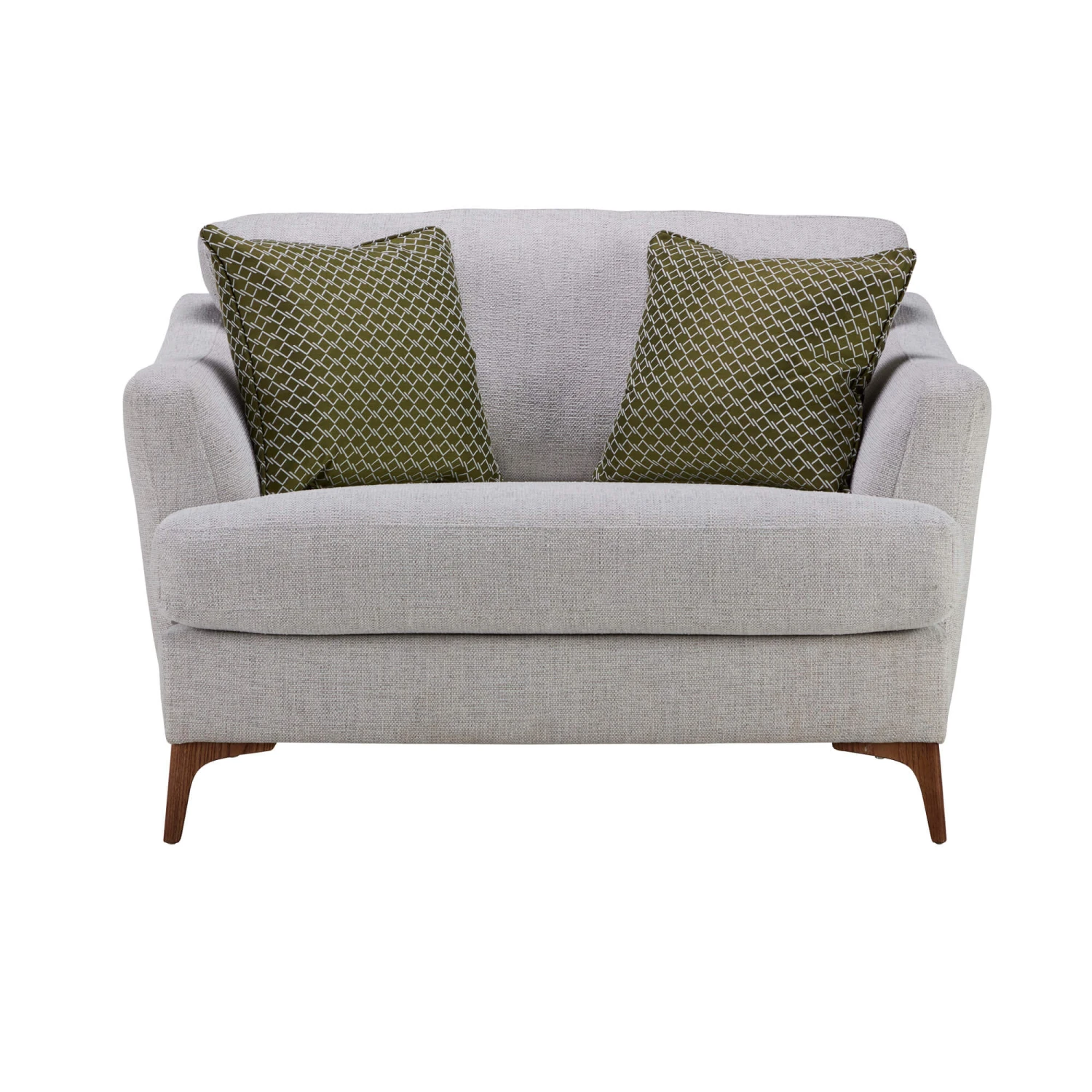 Harrison Pale Grey Fabric Cuddler Sofa 1 Harrison Pale Grey Fabric Cuddler Sofa