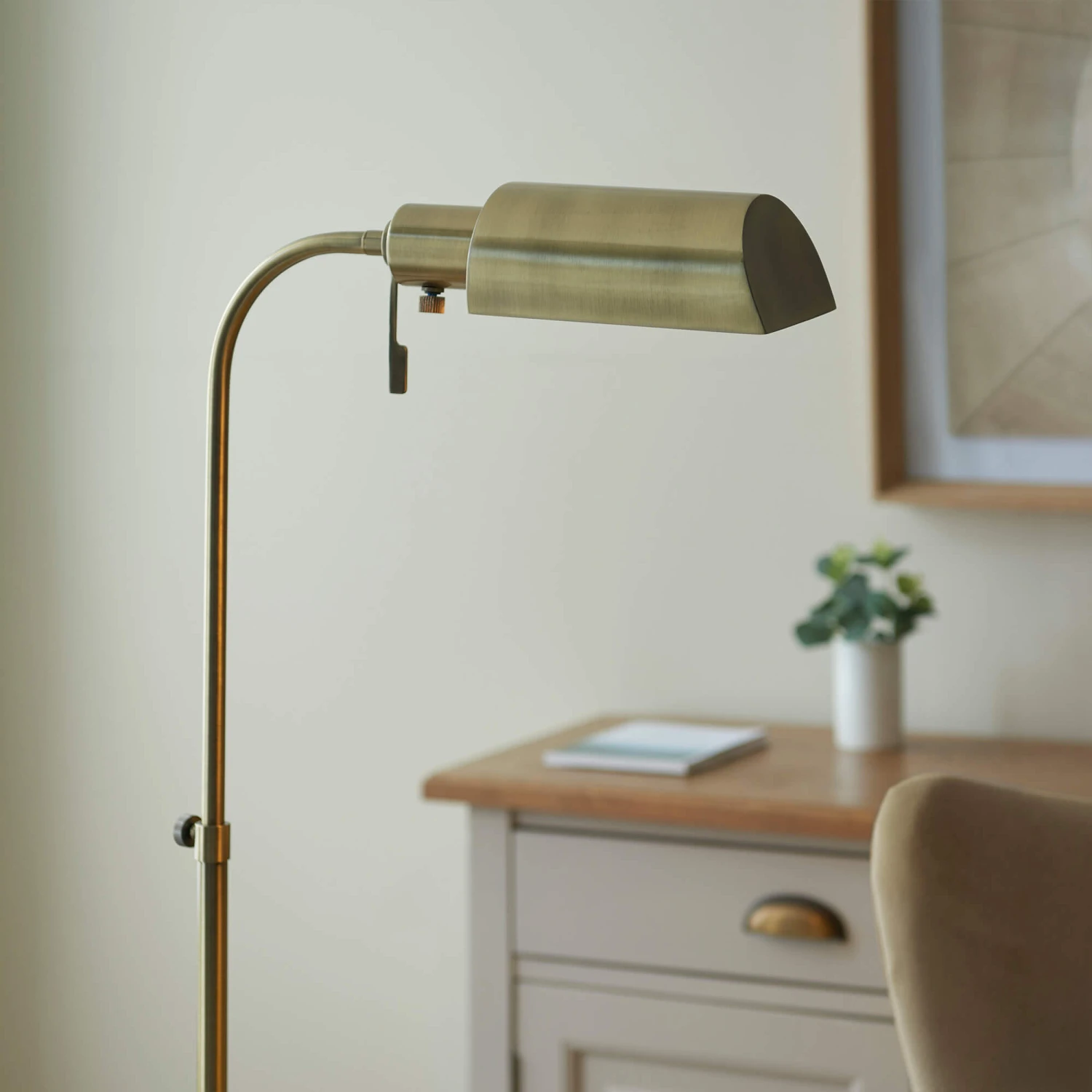 Pharmacy Aged Brass Floor Lamp 6 Pharmacy Aged Brass Floor Lamp - Image 6