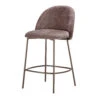 Connubia Tuka Mid Fixed Brown Fabric Bar Stool