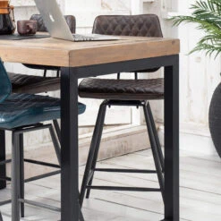 Kiara Dark Brown Counter Faux Leather Bar Chair -Housingunits 805aadce1fb3f8506cae266f01ec0a8d