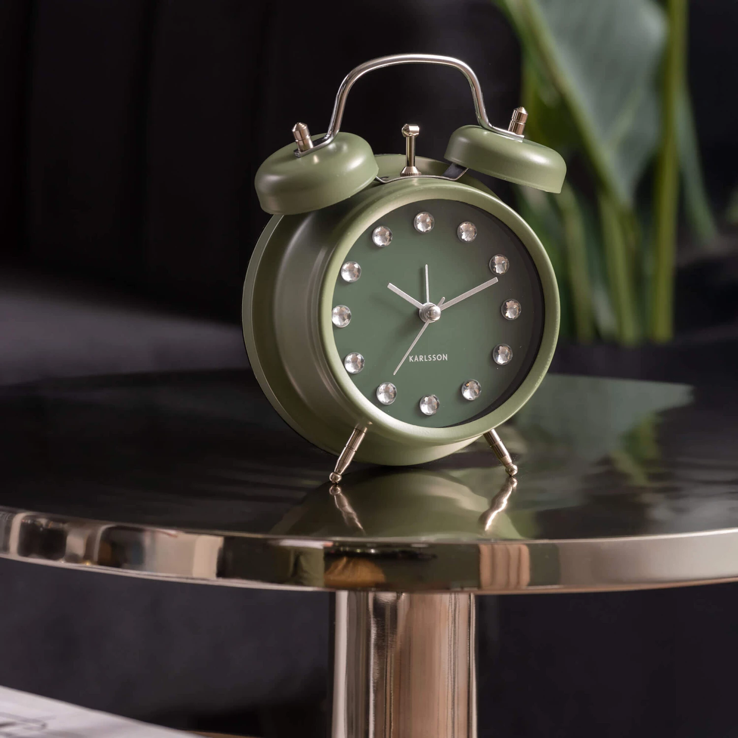 Green Glam Diamonds Alarm Clock 2 Green Glam Diamonds Alarm Clock - Image 2