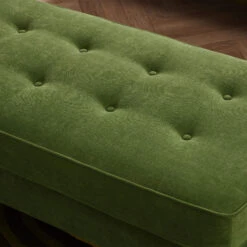 Orla Kiely Ebben Clara Seagrass Fabric Plain Footstool -Housingunits 82eb9645278f10a6cade5cd196423030