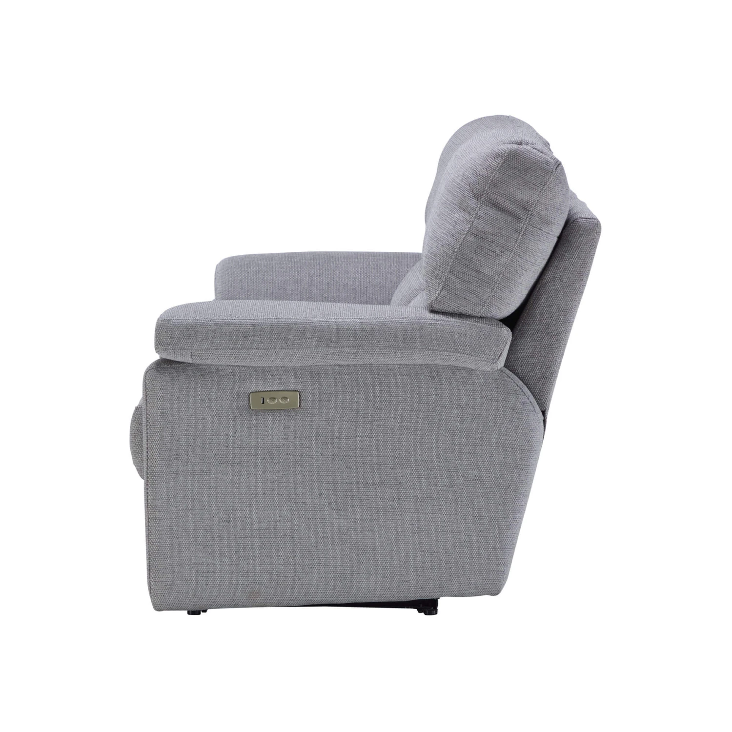 Houston Grey Fabric 3 Seater Power Recliner Sofa 6 Houston Grey Fabric 3 Seater Power Recliner Sofa - Image 6
