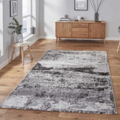 Craft Grey Abstract 120cm X 170cm Rug