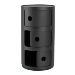 Kartell Componibili Black Recycled 3 Drawer Unit -Housingunits 8593000025607c83827d1085c93566e5