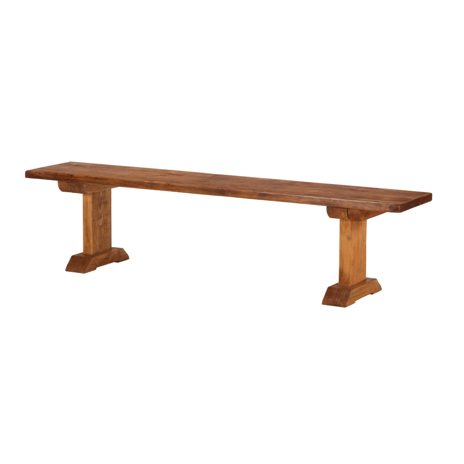 Tallina 200cm Dining Bench Brown Double Polished 2 Tallina 200cm Dining Bench Brown Double Polished - Image 2