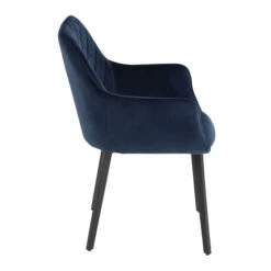 Bronx Blue Velvet Dining Chair -Housingunits 860ffa59a5511e94d8e17b7a81d291bd