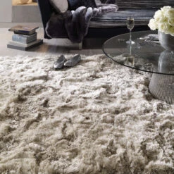 Plush Shaggy Sand 200cm X 300cm Rug
