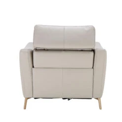 Natuzzi Greg Greige Leather Electric Recliner Armchair -Housingunits 87139e76f6db8c3de00f58ea39cf70a9 1