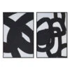 Astratto 2 Piece Monochrome Abstract Wall Art